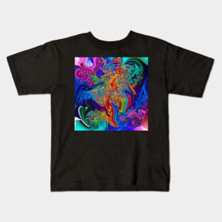 Enlightened Chaos Abstract Kids T-Shirt